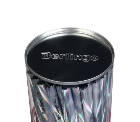 Карандаш чернографитный Berlingo Starlight, черное дерево, трехгранный, заточен