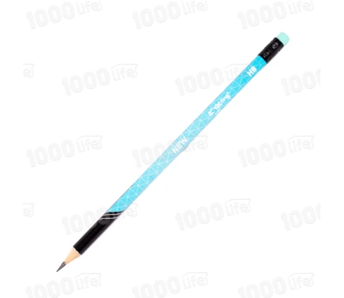 Карандаш чернографитный Yalong YL231308, с ластиком, деревянный