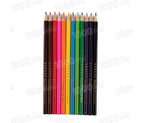 Карандаши цветные Star Color, 12 цветов, дерево, шестигранные