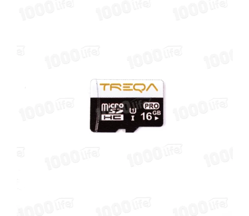 Карта памяти TREQA microSDHC, 16 ГБ, Class 10, адаптер SD