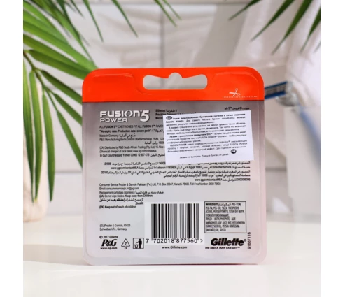 Кассеты сменные Gillette Fusion для бритья, 2 шт