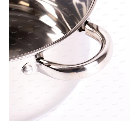 Кастрюля из нержавеющей стали Cook Mister KV4008, 5,8 л, 24 см, индукция, крышка