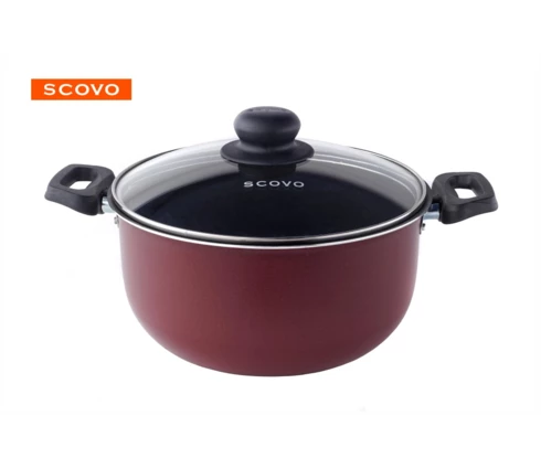 Кастрюля SCOVO Эксперт СЭ-008, 4,5 л, стеклянная крышка