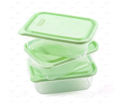 Контейнер для продуктов, 3 шт, с крышкой