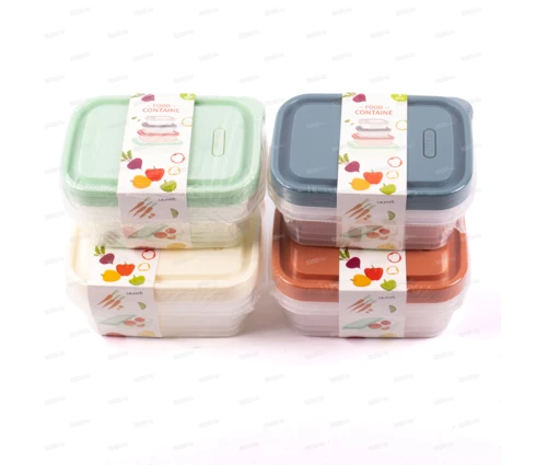 Контейнер для продуктов, 3 шт, с крышкой