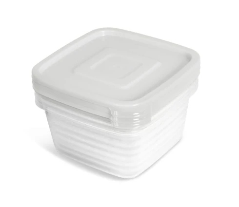 Контейнер для продуктов Унико, квадратный, 0,45 л, 3 шт