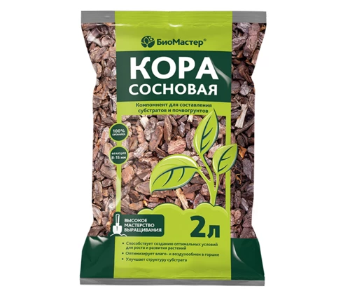 Кора сосновая БиоМастер, 2 л