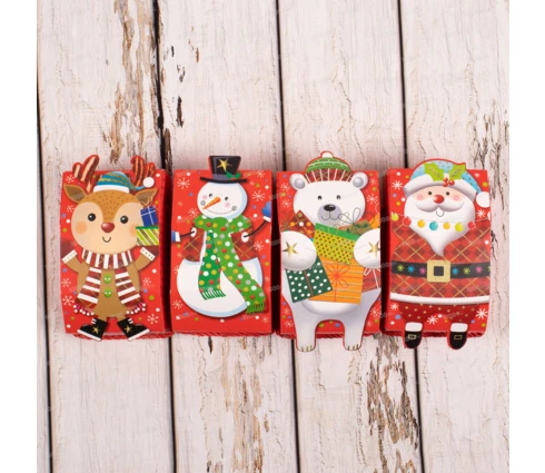 Коробка подарочная НГ, Фабрика Чудес, 9*8*14 см, с ручкой, складная