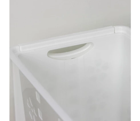 Корзина для белья Виолетта, 30 л, белый