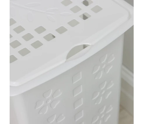 Корзина для белья Виолетта, 30 л, белый