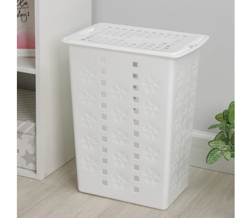 Корзина для белья Виолетта, 30 л, белый