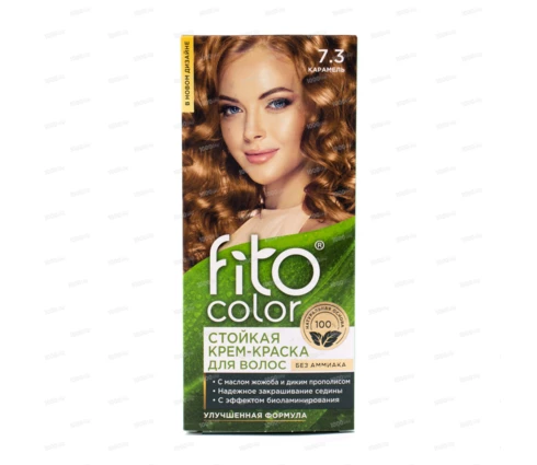 Крем-краска для волос fito color карамель, 115 мл
