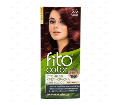 Крем-краска для волос fito color красное дерево, 115 мл