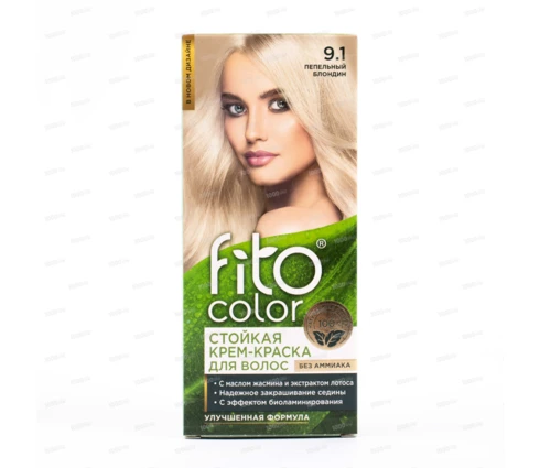 Крем-краска для волос fito color пепельный блондин, 115 мл