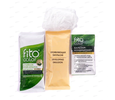 Крем-краска для волос fito color пепельный блондин, 115 мл