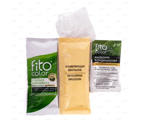 Крем-краска для волос fito color темный каштан, 115 мл