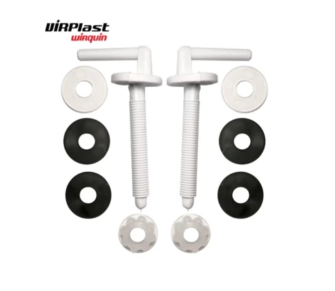 Крепление для сиденья унитаза Virplast Виктория 1220, пластик, белый, 2 шт
