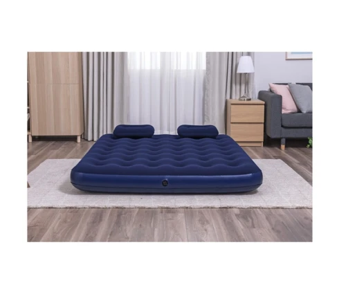Матрас надувной BestWay Queen 67374N, 203*152*22 см, двухместный, ручной насос, 2 подушки