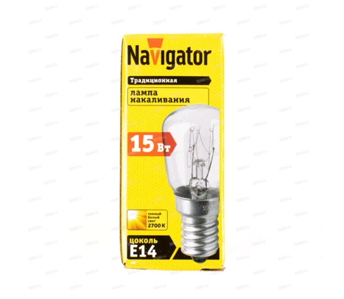 Лампа дпя холодильника Navigator 15 Вт, Е14, Т26