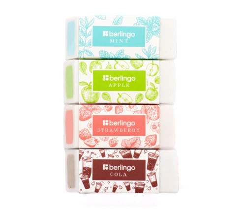 Ластик Berlingo Aroma прямоугольный, скошенный, 58*22*20 мм