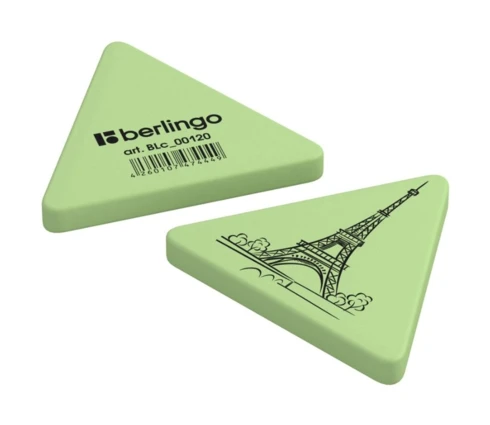 Ластик Berlingo Triangle XL, треугольный, термопластичная резина, 55*55*9 мм