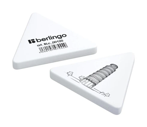 Ластик Berlingo Triangle XL, треугольный, термопластичная резина, 55*55*9 мм