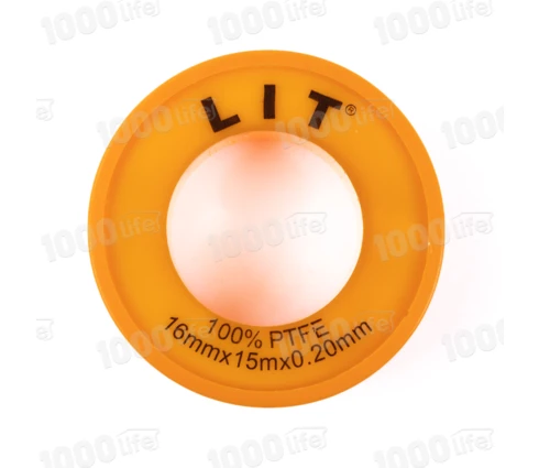 Лента ФУМ LIT, 16*0,2мм*15 м, белая