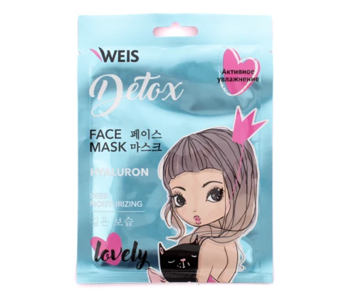 Маска для лица WEIS Detox с гиалуроновой кислотой, 23 г