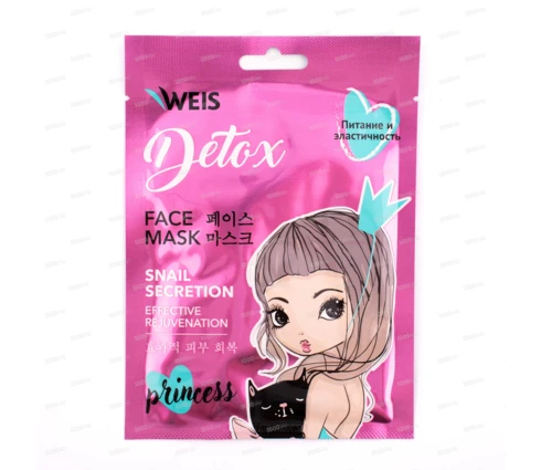 Маска для лица WEIS Detox с муцином улитки, 23 г