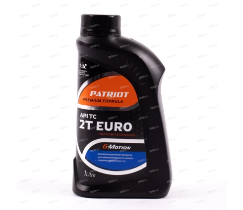 Масло двухтактное PATRIOT G-Motion Euro, 1 л, SAE 30, API CD, API SG, полусинтетика
