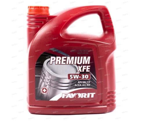 Масло моторное Syntheetic Favorit Premium X FE, SAE 5W-30, API SN, SF, 4 л