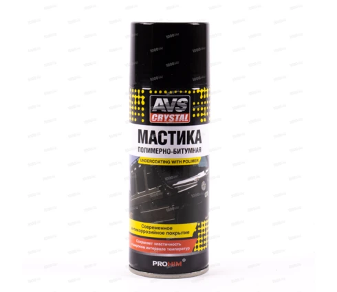 Мастика полимерно-битумная AVS AVK-743 аэрозоль, 520 мл