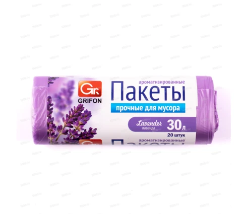 Мешки для мусора GRIFON Bio МИКС, 30 л, 9 мкм, ПНД, 20 шт в рулоне