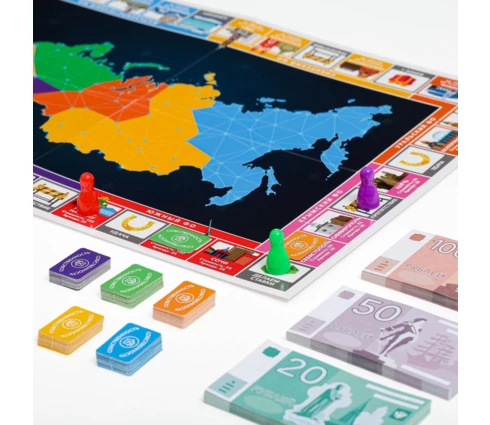Игра экономическая ЛАС ИГРАС MONEY POLYS Города России 5+