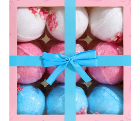 Набор бурлящих шаров LABORATORY KATRIN Candy bath bar Love&Candy, 9 шт по 40 г, 360 г / 18111