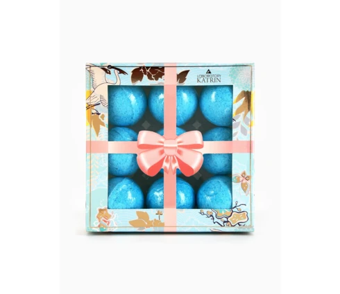 Набор бурлящих шаров LABORATORY KATRIN Candy bath bar Merci beaucoup, 9 шт по 40 г, 360 г