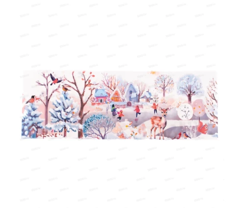 Наклейка новогодняя на стекло 60*20 см