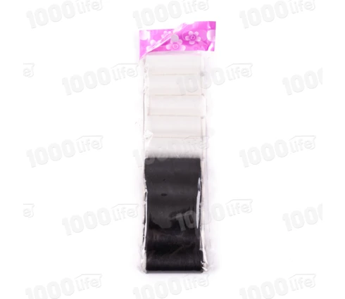 Нитки белые, черные, 100 м, 10 шт