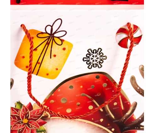 Пакет подарочный НГ, 40*30*12 см