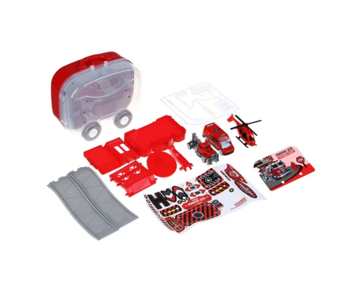 Парковка ИГРОЛЕНД Мегаполис, 2 машины, 1 вертолет, PP, ABS, 15,5*12*9 см