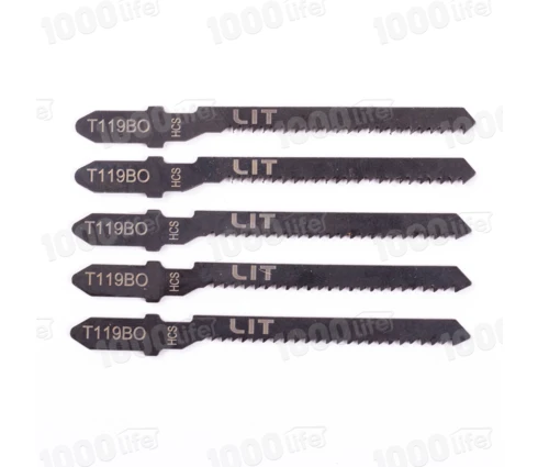 Пилки для электролобзика LIT T-119ВO дерево, фигурный рез, 5 шт