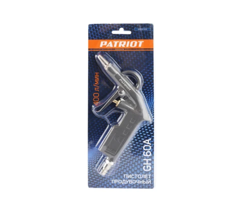 Пистолет продувочный PATRIOT GH 60 A, короткое сопло 25 мм, рабочее давл 10 бар