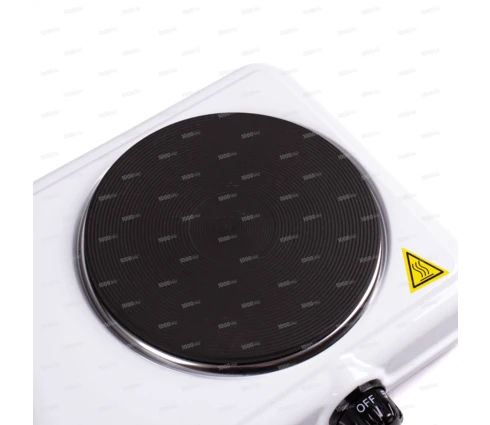 Плита электрическая Happy Panda HP-04W, белая, 2 конфорки, диск, 2000 Вт
