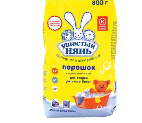 Порошок стиральный ушастый нянь, 800 г