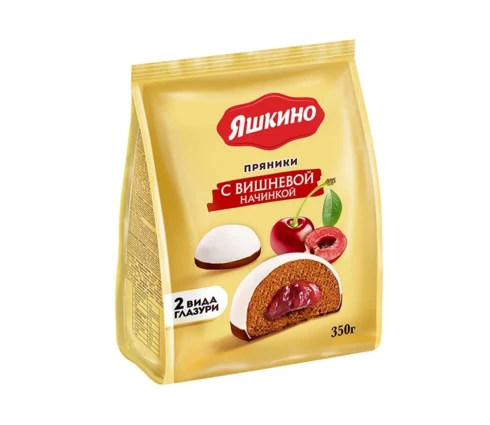 Пряники Яшкино с вишнёвой начинкой, 350 г