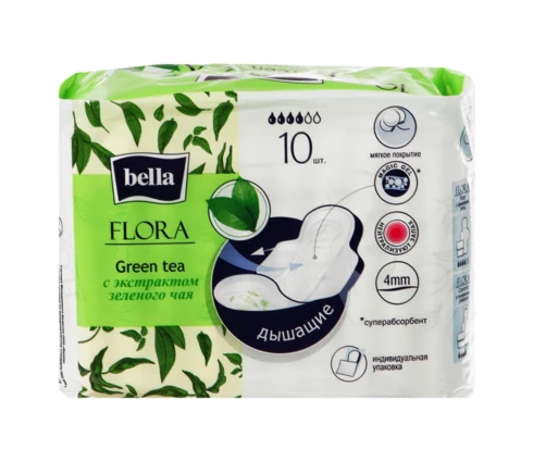 Прокладки bella Flora Зеленый чай, 10 шт