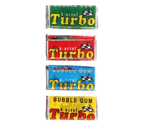Резинка жевательная Turbo, в ассортименте, 4,5 г