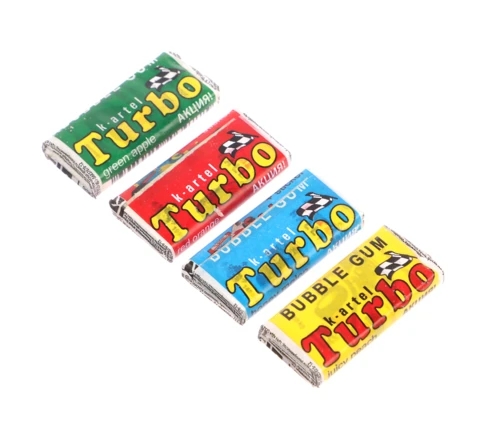 Резинка жевательная Turbo, в ассортименте, 4,5 г