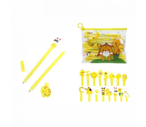 Ручка шариковая MAZARI CARTOON yellow, синяя