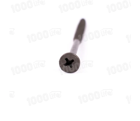 Саморезы 4,8*102 мм, чёрные, оксидированные, РН2, крупная резьба, 100 шт